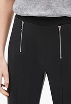 Thumbnail for your product : Forever 21 FOREVER 21+ Contemporary Zippered Faux Leather Joggers