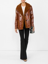 Double Breasted Shearling Jacket 