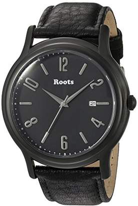 Roots 'Core' Quartz Stainless Steel and Leather Casual Watch