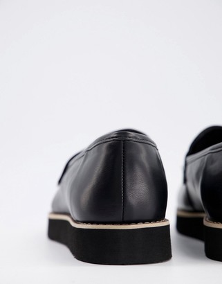 Truffle Collection chunky loafers in black