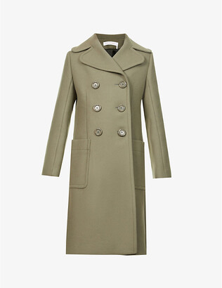 See by Chloe Double-breasted wool-blend coat