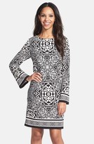 Thumbnail for your product : Nicole Miller Print Jersey Shift Dress