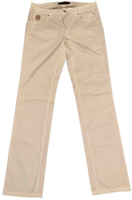 Trussardi White Cotton - elasthane Jeans for Women