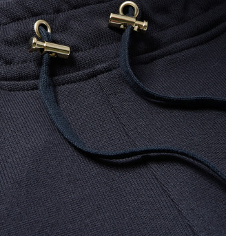 Balmain Slim-Fit Canvas-Panelled Stretch-Cotton Jersey Sweatpants