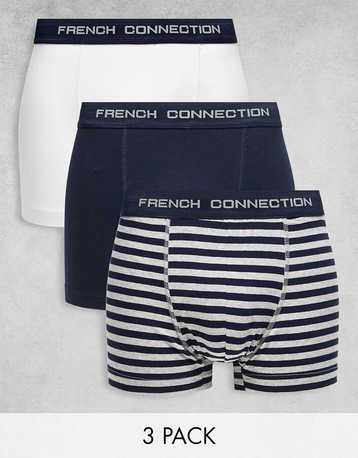 French Connection FCUK 3 pack boxers in red - ShopStyle