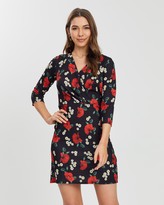 Thumbnail for your product : Dorothy Perkins Wrap Printed Dress
