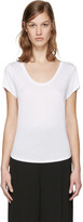 T by Alexander Wang - T-shirt en jersey blanc