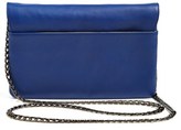 Thumbnail for your product : Halogen Leather Foldover Crossbody Clutch