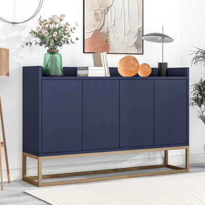 Mercer41 Modern Sideboard Buffet Cabinet With Large Storage Space For Dining Room