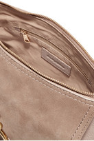 Thumbnail for your product : See by Chloe Joan Small Textured-leather And Suede Shoulder Bag - Blush