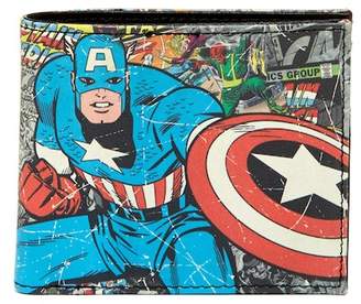 Marvel Captain America Slimfold Wallet with Flashlight 2-Piece Set