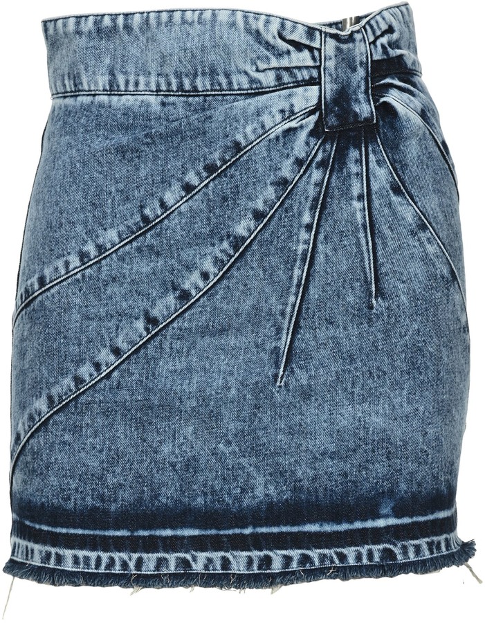 red valentino denim skirt