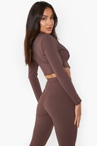 Thumbnail for your product : boohoo Corset Cropped Blazer