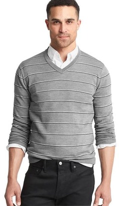 Gap Merino wool stripe slim fit sweater