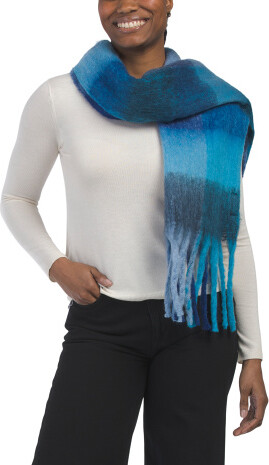 TJMAXX Striped Blanket Scarf For Women, Polyester