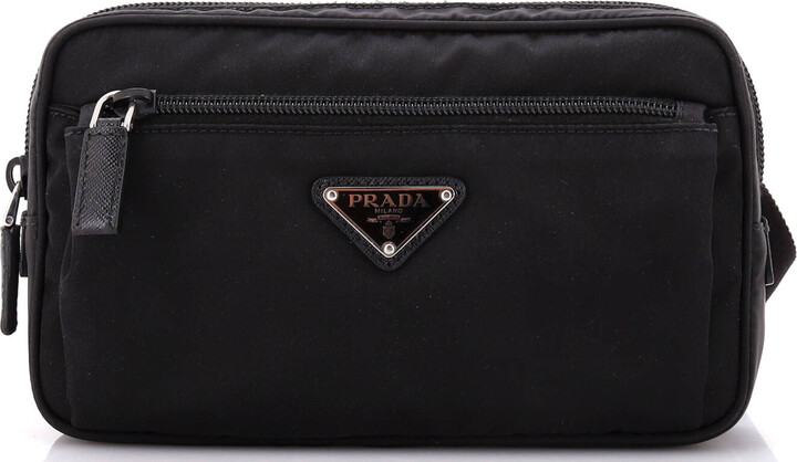 Prada Front Pocket Belt Bag Re-Nylon with Saffiano Leather