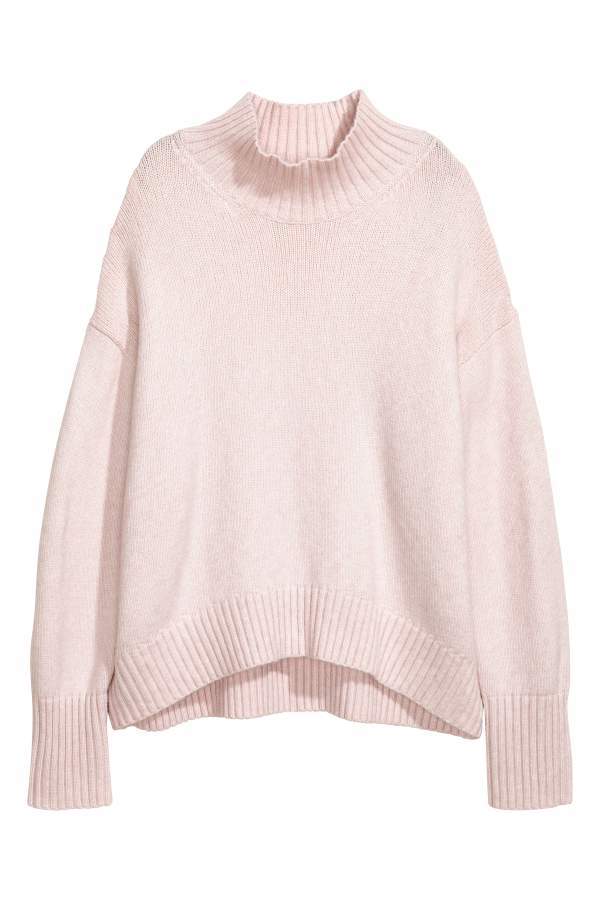 h and m sweater with pearls