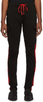 Thumbnail for your product : Amiri Black Stack Track Cargo Pants