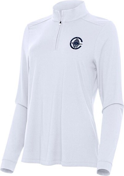 Antigua Women's Los Angeles Clippers Intent 1/4 Zip XLarge White