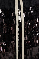 Thumbnail for your product : Rick Owens Bela Cropped Sequined Cotton Track Pants