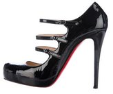 Thumbnail for your product : Christian Louboutin Multistrap Patent Leather Pumps