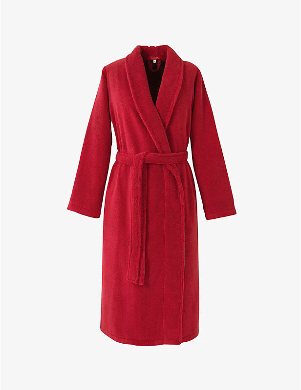 Olivier Alizee spreadcollar cotton bathrobe ShopStyle Robes