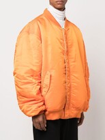 Thumbnail for your product : Vetements Long-Sleeve Zip-Up Bomber Jacket