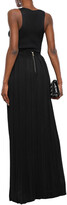 Thumbnail for your product : Balmain Button-embellished Waffle-knit Maxi Skirt