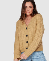 Thumbnail for your product : Billabong Women's Green Jumpers & Cardigans - Pretty Cable Cardigan - Size One Size, 12 at The Iconic
