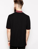 Thumbnail for your product : ASOS Oversized Polo Shirt With Tipped Collar