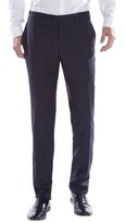 Thumbnail for your product : Canali navy striped wool flat front pants
