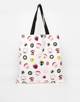 Thumbnail for your product : ASOS Youth Club Varsity Print Shopper Bag - Multi