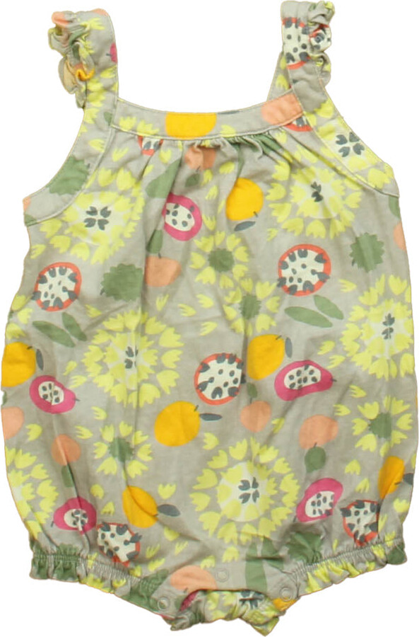 Tea Girls Gray Pink Romper ShopStyle