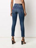 Thumbnail for your product : Frankie Morello Distressed Mid-Rise Skinny Jeans