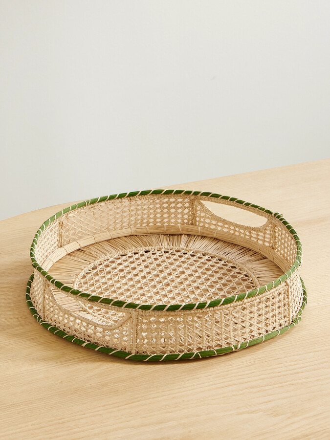 La DoubleJ - Raffia Tray - Neutrals