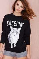 Thumbnail for your product : Nasty Gal Creepin' Sweatshirt