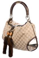 Thumbnail for your product : Gucci Indy Mink Tassel Bag