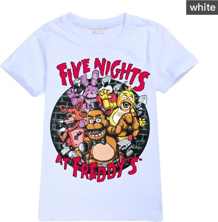 AliExpress Fashion Graphic T-shirt Five Night At Freddys Casual Print Streetwear High Quality Pure Cotton Men and Women Oversized T-shirt