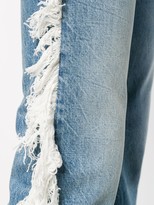 Thumbnail for your product : R 13 Fringed Straight-Leg Jeans