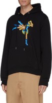 Thumbnail for your product : Mostly Heard Rarely Seen Textured kicking fighter print unisex hoodie