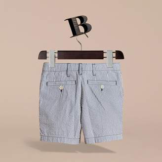 Burberry Striped Lightweight Chino Shorts