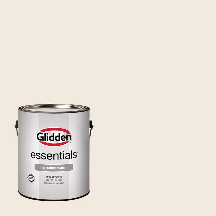 Glidden Essentials 1 gal. PPG1202-1 Vanilla Tan Flat Interior Paint