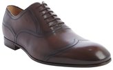 Thumbnail for your product : Gucci cocoa brown leather lace up oxfords