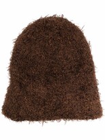 Thumbnail for your product : ATTICO Textured-Knit Beanie Hat