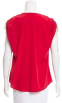 Thumbnail for your product : Ulla Johnson Silk Short Sleeve Top