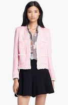 Thumbnail for your product : L'Agence Short Frayed Jacket
