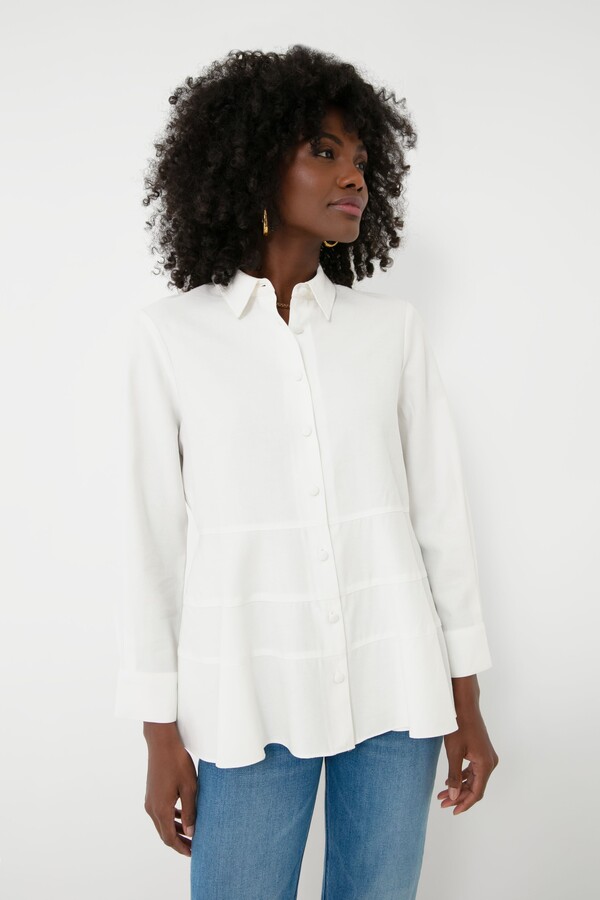 Pomander Place White Ashlen Blouse