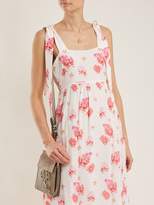 Thumbnail for your product : Athena Procopiou - Sundown Breeze Silk Maxi Dress - Womens - White Multi