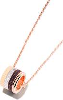 Thumbnail for your product : Boucheron 18kt yellow, rose, and white gold Classic Quatre mini ring pendant necklace