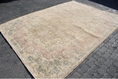 Bungalow Rose Vintage Turkish Handcrafted Antique Rug with Intricate Patterns from Etsy Marketplace